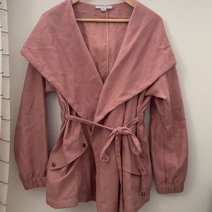 Favlux mauve wrap jacket